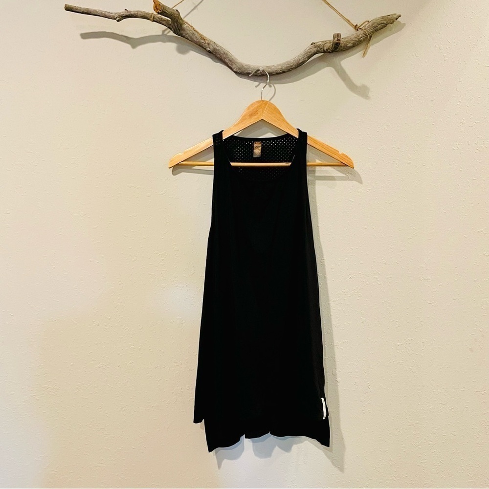 Maaji Activewear Black Racerback Mesh Tank Top